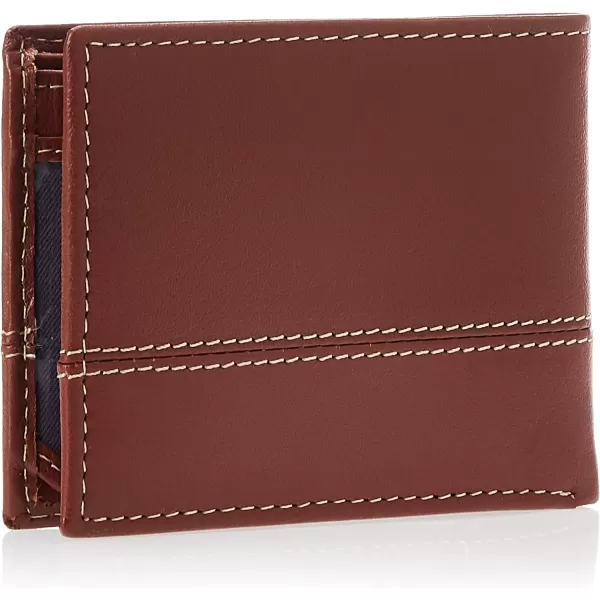 Timberland Men's Leather Passcase Trifold Wallet Hybrid