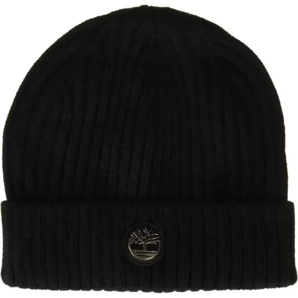Timberland Men's Ribbed Watch Cap with Logo Plate