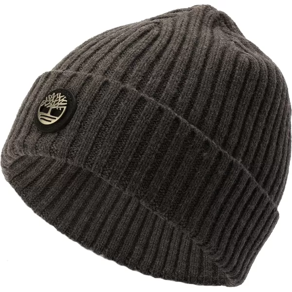 Timberland Men's Ribbed Watch Cap with Logo Plate