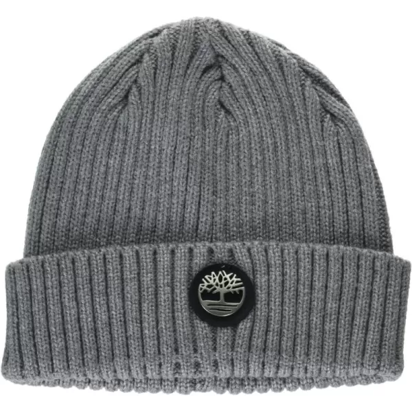Timberland Men's Ribbed Watch Cap with Logo Plate
