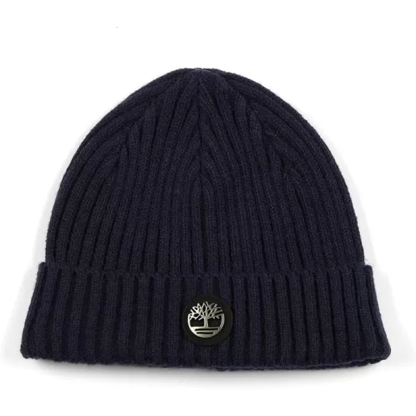 Timberland Men's Ribbed Watch Cap with Logo Plate