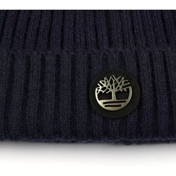 Timberland Men's Ribbed Watch Cap with Logo Plate