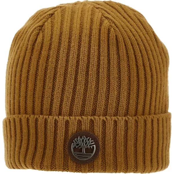 Timberland Men's Ribbed Watch Cap with Logo Plate