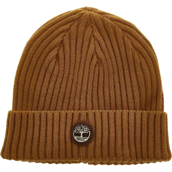 Timberland Men's Ribbed Watch Cap with Logo Plate