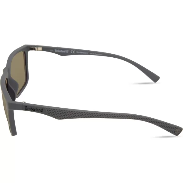 Timberland Men's Tba9264 Rectangular Sunglasses