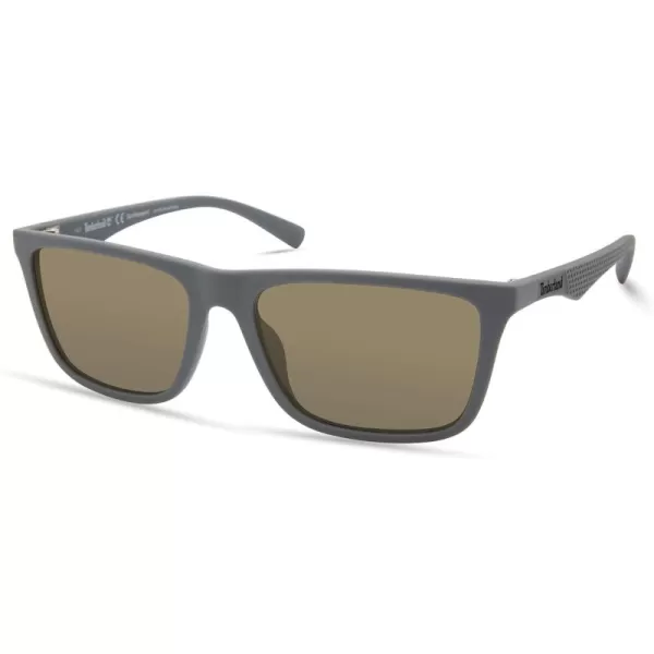 Timberland Men's Tba9264 Rectangular Sunglasses