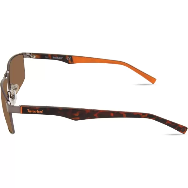 Timberland Men's Tba9265 Rectangular Sunglasses