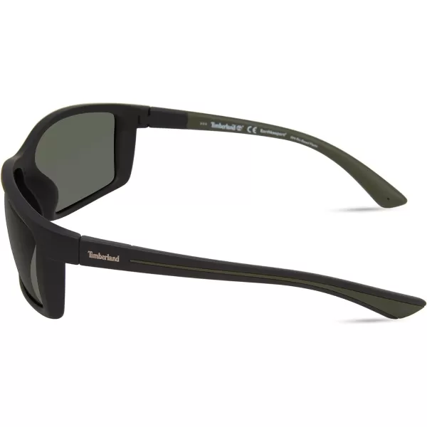 Timberland Men's Tba9273 Rectangular Sunglasses