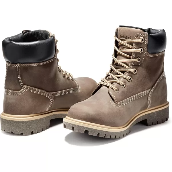 Timberland PRO Women's Direct Attach 6 Inch Steel Safety Toe Insulated Waterproof Industrial Work Boot, Coffee, 5.5