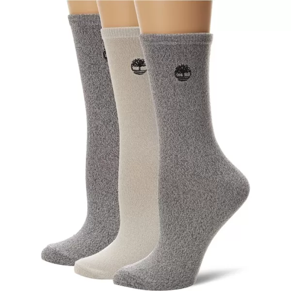 Timberland Women's 3-Pack Super Soft Crew Length Socks