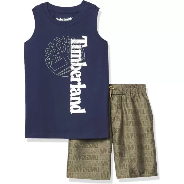Timberland baby-boys 2 Pieces Muscle Top Shorts Set