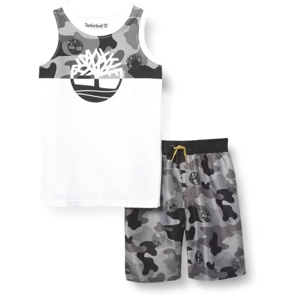Timberland baby-boys 2 Pieces Muscle Top Shorts Set