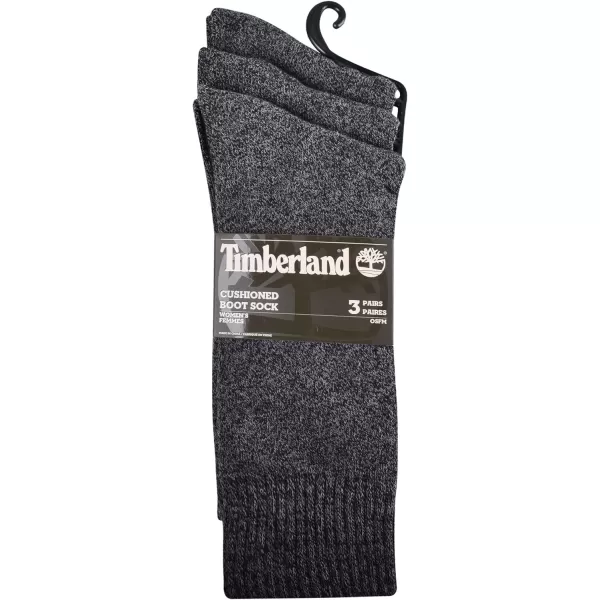 Timberland womens 3-pack Ribbed Marled Boot Socks