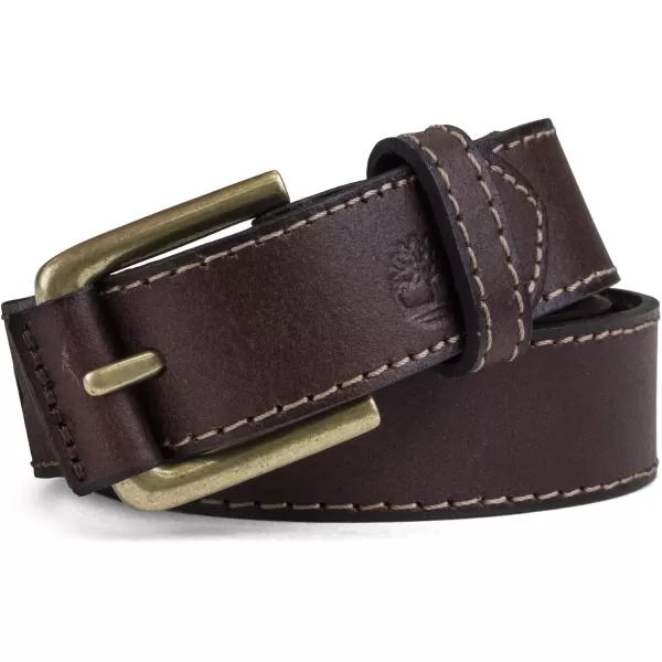 Timberland Boys' Big Leather Belt for Kids)