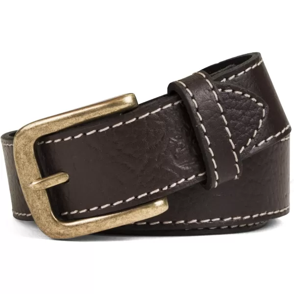 Timberland Boys' Big Leather Belt for Kids)
