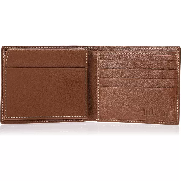 Timberland Men's Leather Wallet with Attached Flip Pocket