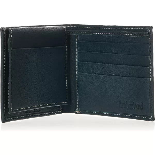 Timberland Men's Leather Wallet with Attached Flip Pocket)