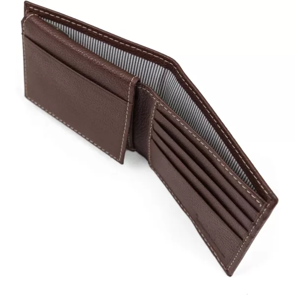 Timberland Men's Leather Wallet with Attached Flip Pocket)