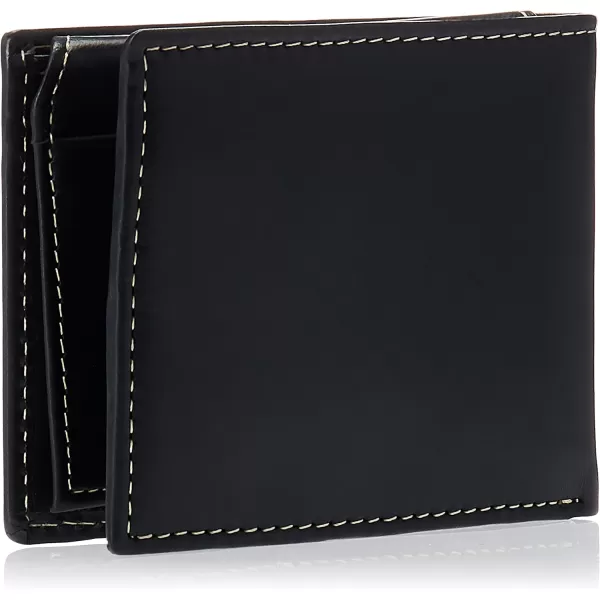 Timberland Men's Leather Wallet with Attached Flip Pocket)