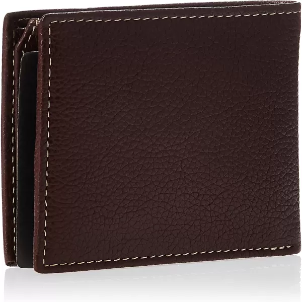 Timberland Men's Leather Wallet with Attached Flip Pocket)
