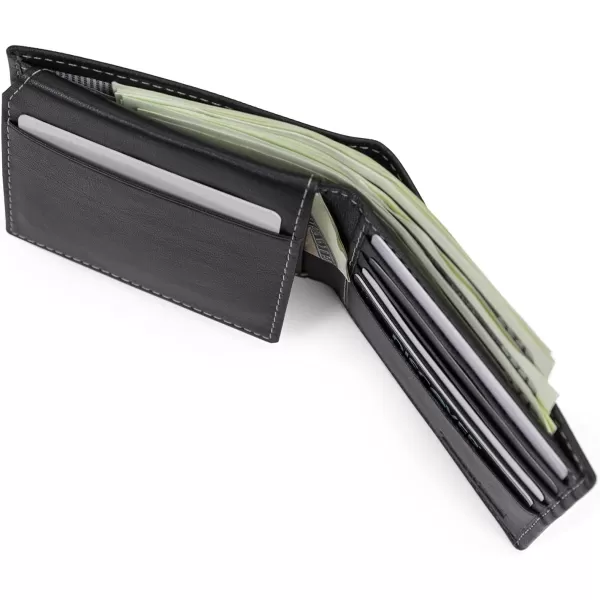 Timberland Men's Leather Wallet with Attached Flip Pocket)