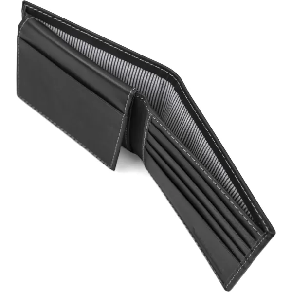 Timberland Men's Leather Wallet with Attached Flip Pocket)