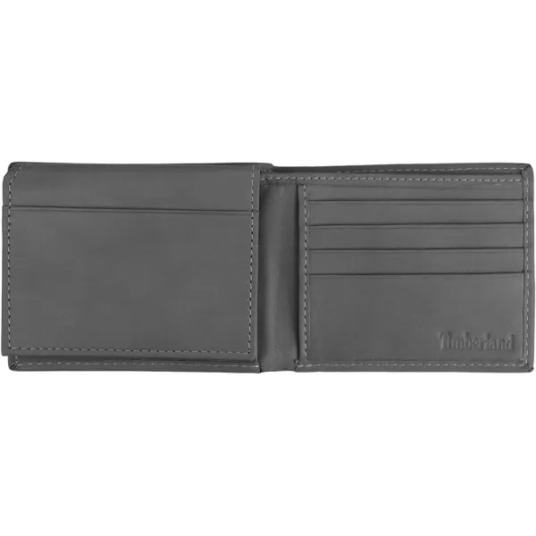 Timberland Men's Leather Wallet with Attached Flip Pocket)
