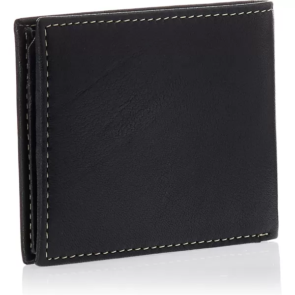 Timberland Men's Leather Wallet with Attached Flip Pocket)
