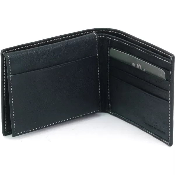 Timberland Men's Leather Wallet with Attached Flip Pocket)
