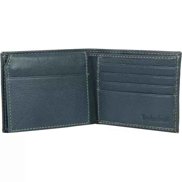 Timberland Men's Leather Wallet with Attached Flip Pocket)