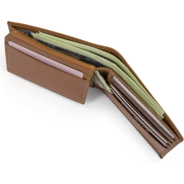 Timberland Men's Leather Wallet with Attached Flip Pocket)