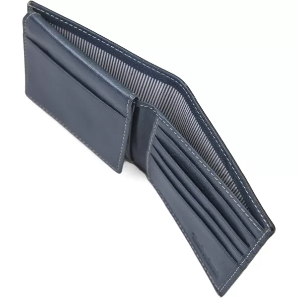 Timberland Men's Leather Wallet with Attached Flip Pocket)