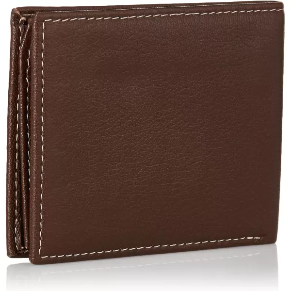 Timberland Men's Leather Wallet with Attached Flip Pocket)