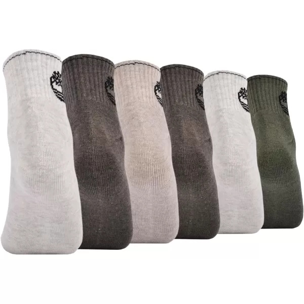 Timberland Men's 6-Pack Quarter Socks)