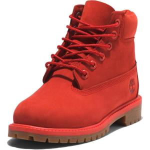 imageTimberland Boys 6quot Premium Waterproof Fashion BootMedium Red Nubuck