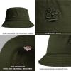 imageTimberland Mens Bucket Hat Cotton Twill Soft Brushed Finish Packable Sun HatLeaf Green Dark Green