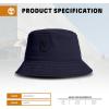 imageTimberland Mens Bucket Hat Cotton Twill Soft Brushed Finish Packable Sun HatPeacoat Navy Blue