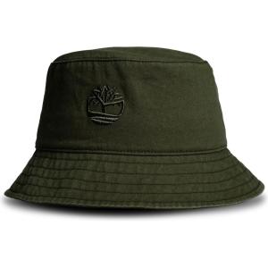 imageTimberland Mens Bucket Hat Cotton Twill Soft Brushed Finish Packable Sun HatLeaf Green Dark Green