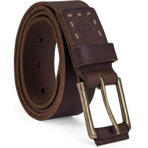 imageTimberland Mens Casual Classic Everyday Leather BeltDark Brown