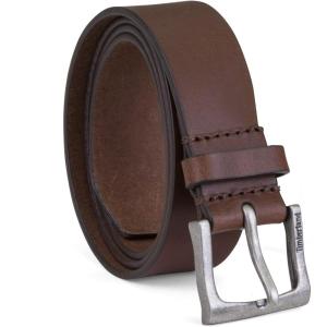 imageTimberland Mens Classic Leather Jean Belt 14 Inches Wide Big ampamp Tall AvailableBrown