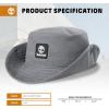 imageTimberland Floppy Bucket Hat for Men Packable Sun Hat with Adjustable Chin Cord Lightweight and Breathable Sun ProtectionAlloy Grey