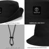 imageTimberland Floppy Bucket Hat for Men Packable Sun Hat with Adjustable Chin Cord Lightweight and Breathable Sun ProtectionBlack