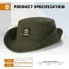 imageTimberland Floppy Bucket Hat for Men Packable Sun Hat with Adjustable Chin Cord Lightweight and Breathable Sun ProtectionLeaf Green Green