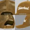 imageTimberland Kids Trucker Hat for Boys Ages 714 One Size Durable Cotton Twill Adjustable Snapback Breathable Mesh BackWheat Brown