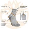 imageTimberland Mens Hiking Wool Winter Cushioned Low Cut Quarter Socks with Arch SupportBlack Multi
