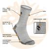 imageTimberland Mens Wool Hiking Winter Thermal Boot Full Cushioned Crew Socks with Arch SupportDenim Multi