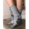 imageTimberland Mens Wool Hiking Winter Thermal Boot Full Cushioned Crew Socks with Arch SupportDenim Multi