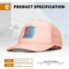 imageTimberland Monochrome Kids Trucker Hat for Girls Ages 714 Breathable and Adjustable Snapback Mesh Cap One SizeTropical Peach Pink