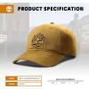 imageTimberland Soundview Baseball Cap for Boys 714 Cotton Canvas Adjustable Lightweight ampamp Durable One SizeWheat Brown