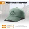 imageTimberland Soundview Mens Baseball Cap  Cotton Canvas Adjustable Lightweight ampamp Stylish Hat for Outdoor ActivitiesGreen Bay Light Green